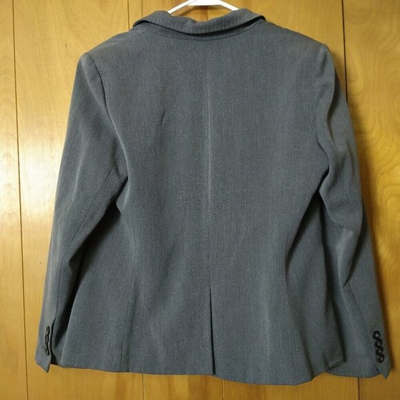 Worthington Petite Stretch Women's Size 6P? Gray Two Button Blazer Career READ - Picture 5 of 7
